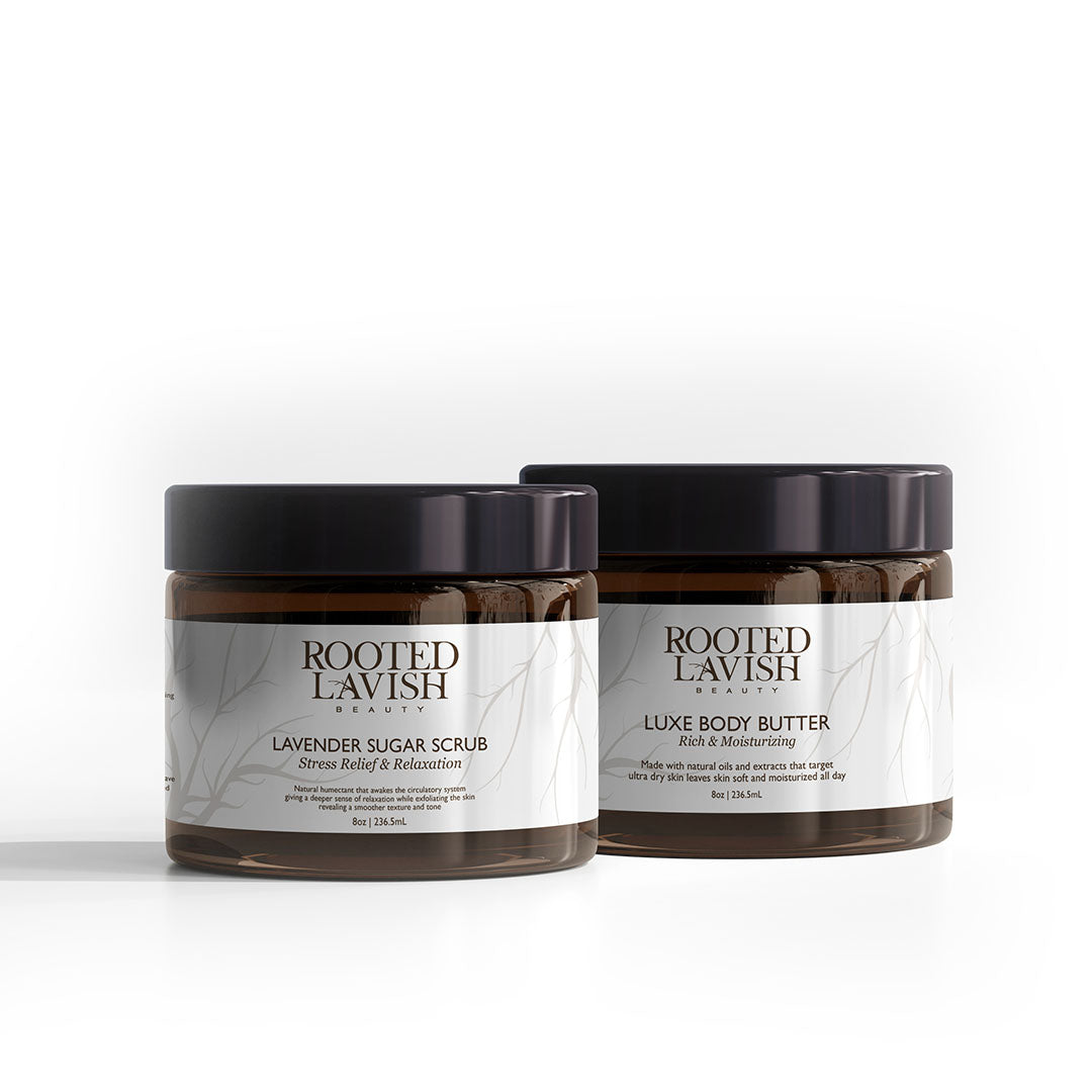 Bundle- Scrub + Butter (Lavender Sugar Scrub and Luxe Body Butter)